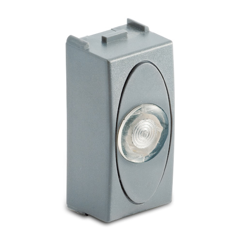 STEEL Portalamp.Spia BIANCA 127V
