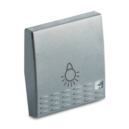 STEEL Cover f.light pushb. w/light 2m.