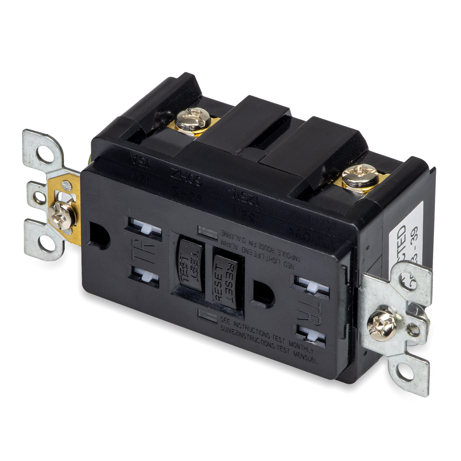 Pr.AMER.GFCI TR 15A 127V c/Sicur.