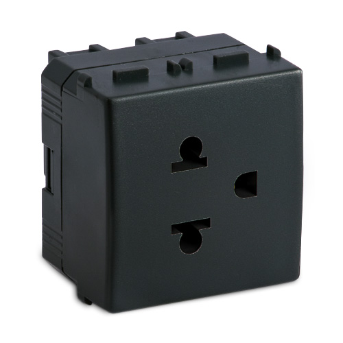 16A 250V 2P+E Euro-American socket 2mod