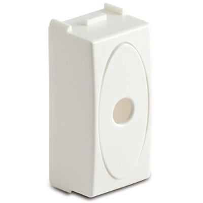 False blind pole with output, white