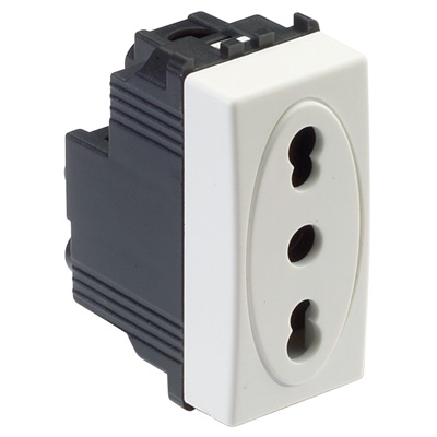 MODO Presa 2P+T 16A Bivalente BIANCO