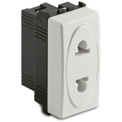 MODO Presa 2P15A 250V EUROAMER.D.4 BIANC