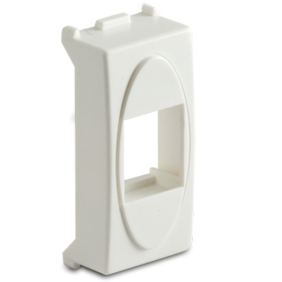 RJ45 socket adapter, white