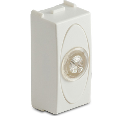 White pilot light 230V~, white col.