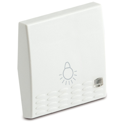 Cover f.light pushbutton w.light 2m.,wh.