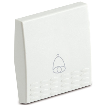 Cover f.bell pushbutton 2 md., white