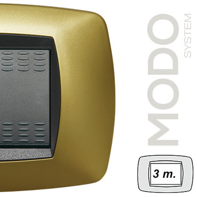 MODO Placca 3 Posti GIALLO PERLA