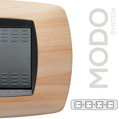 Placa 2+2+2+2 modulos Fresno