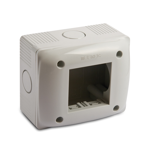 2M IP40 distribution box , grey RAL 7035