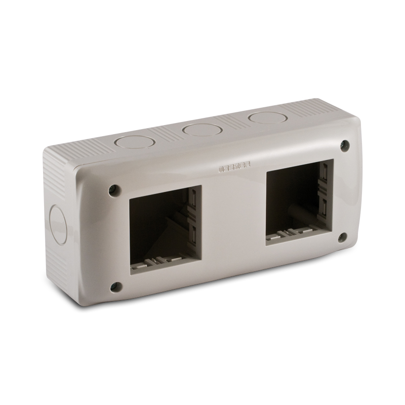 4M IP40 distribution box, 7035 RAL grey