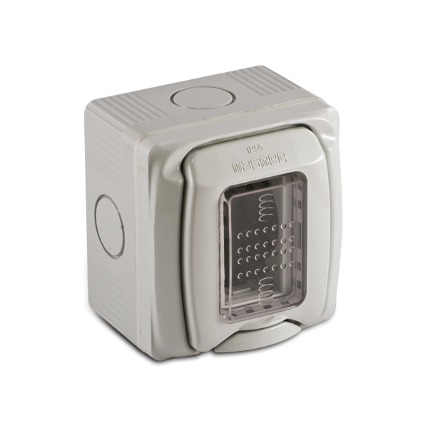 1M IP55 distribution box , grey RAL 7035