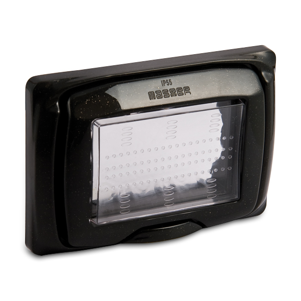 Placa protectora IP55 3 MOD.ANTRACITA