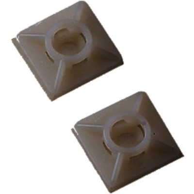 Basetta ades.27x27x4.8mm in nylon nero