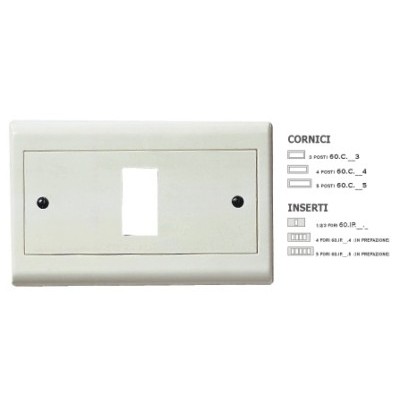 Cornice plastica Bianco
