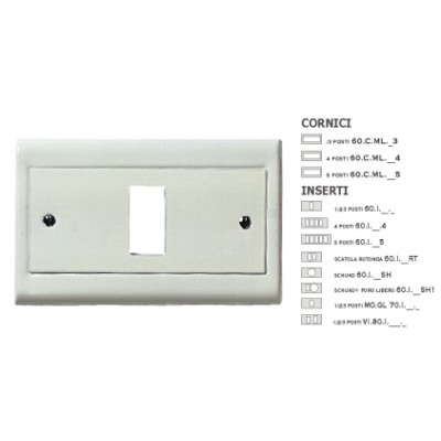 Cornice Metal.Liscio Bianco