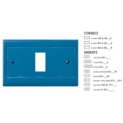Cornice Metal.Liscio Azzurro