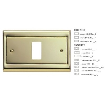 Inserto cromato Oro 1 Foro