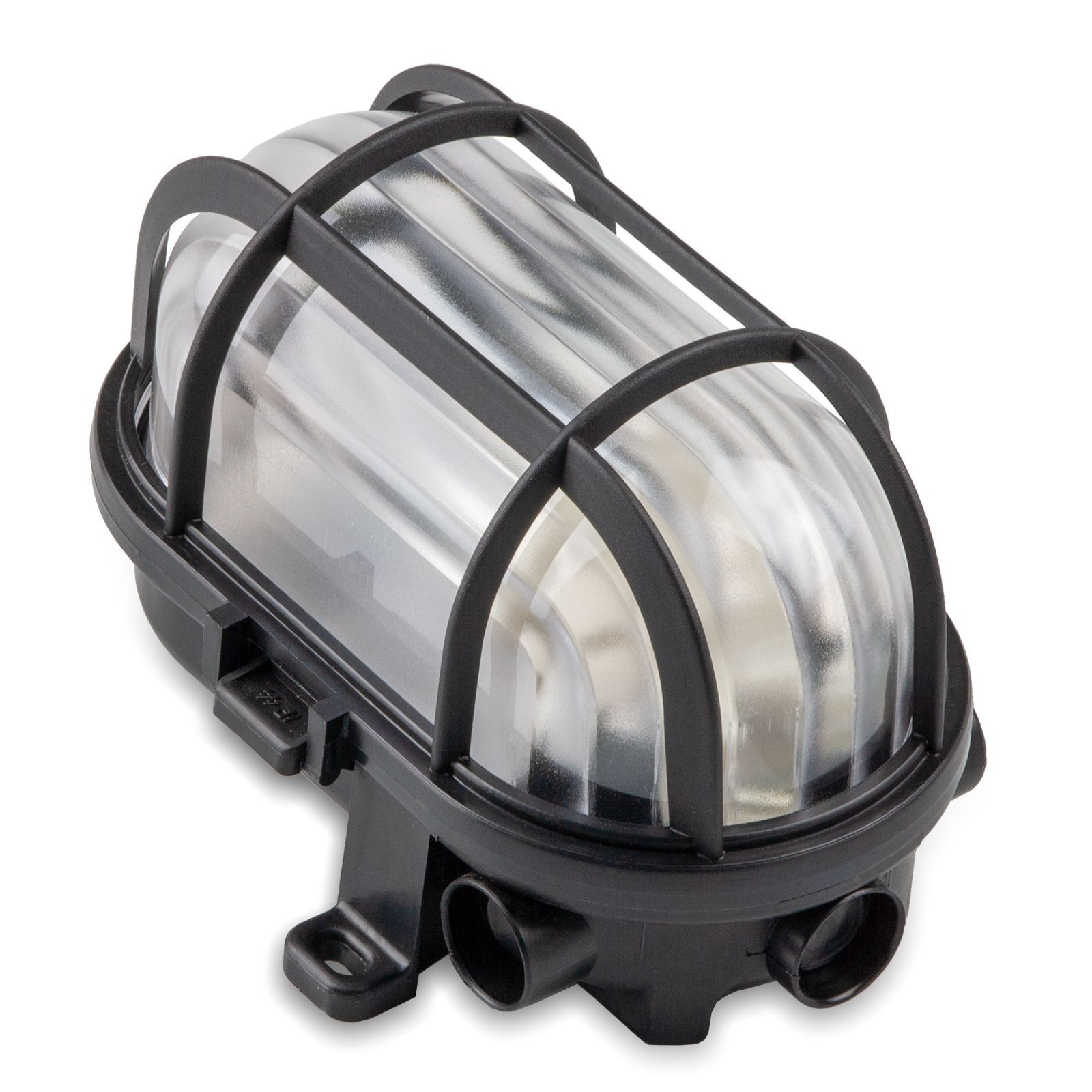 Plafón ovalado PLC 40W negro