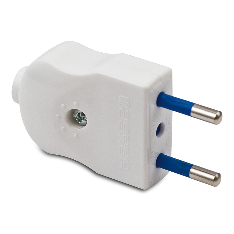 Spina COMPACT S10 2 poli 10A Bianca