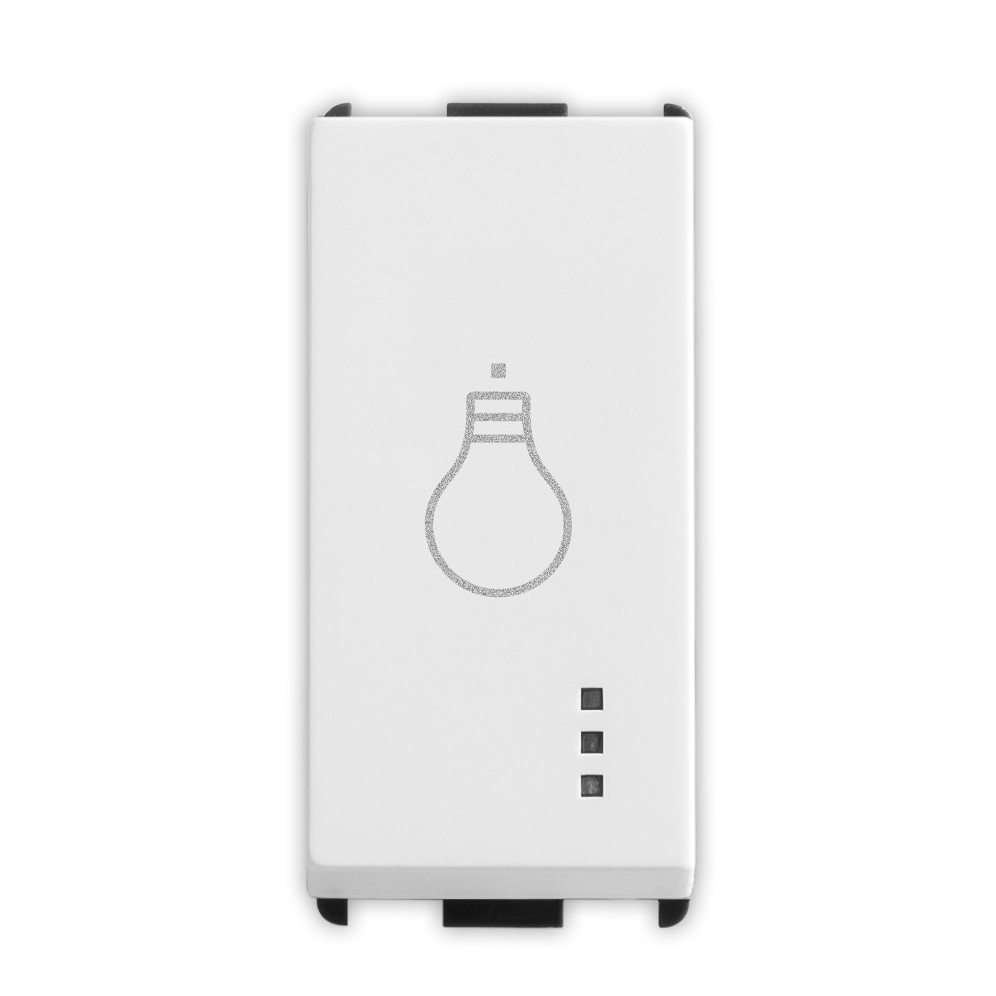 PIXIA Pulsante Luce 10A NO SnowWhite
