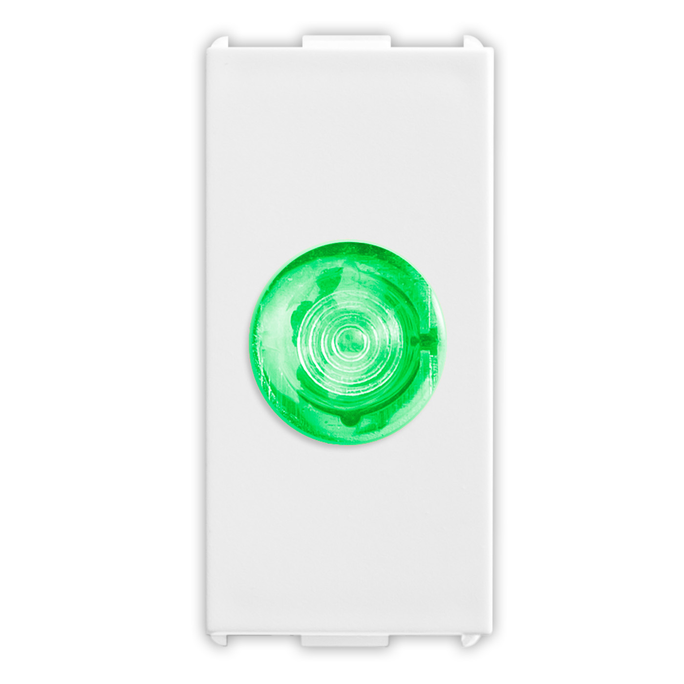 PIXIA Green pilot light 110/230V White