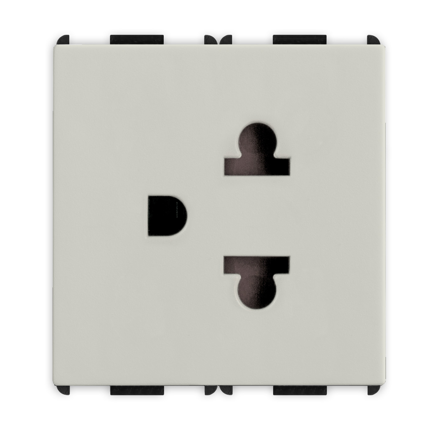 16A 250V 2P+E Euro-American socket 2mod