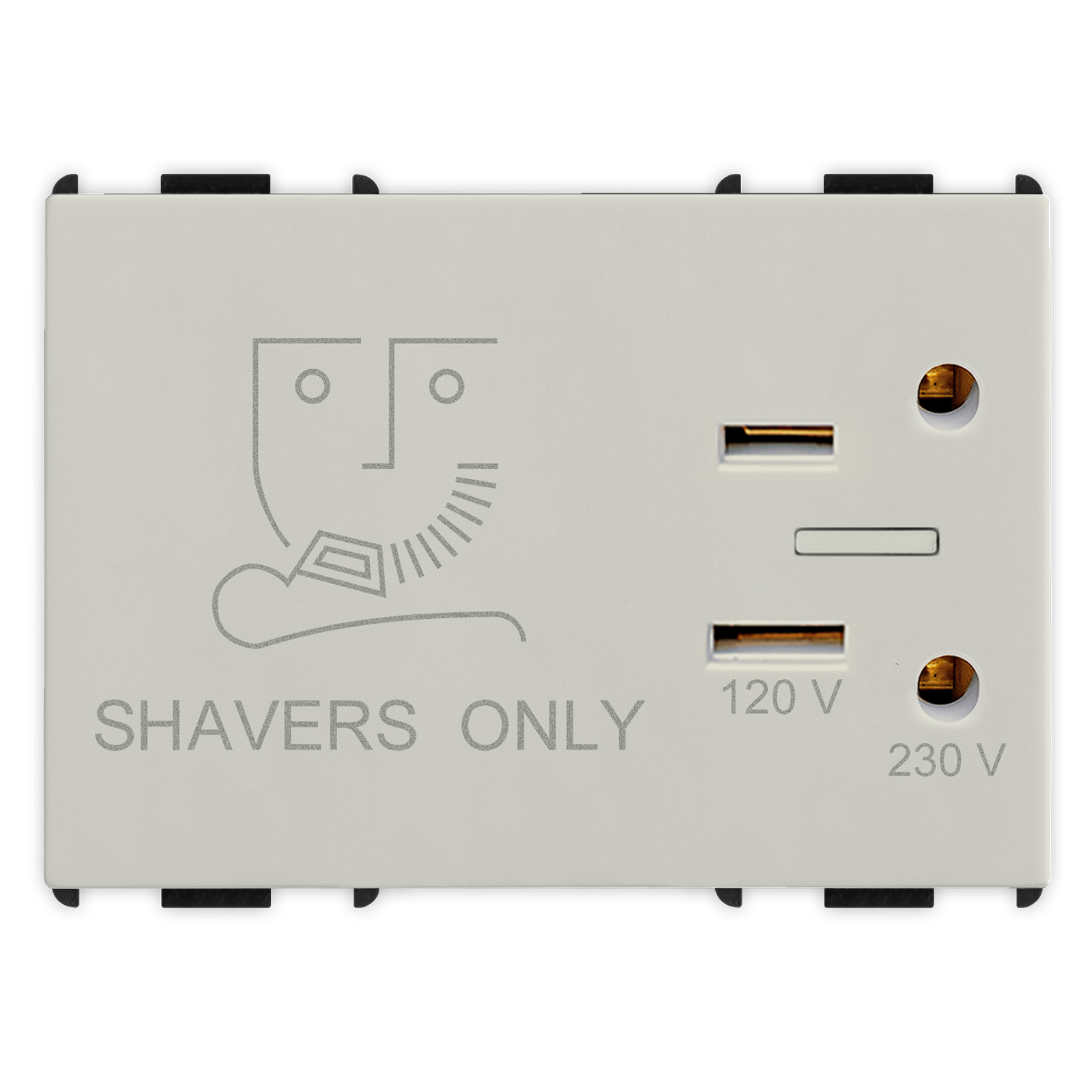 Stand-alone sock. outlet for shaver,16A