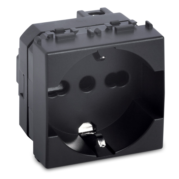 Presa P40 Schuko univ. 2P+T 16A MODO GRI