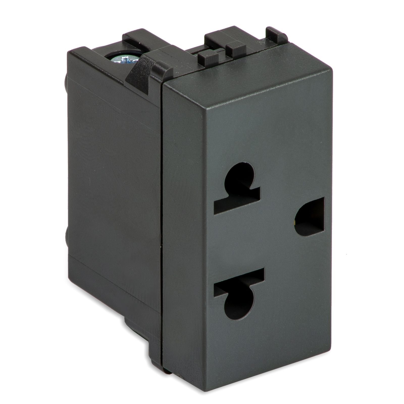 Presa Euroameric. 2P+T 16A 250V GRIGIO