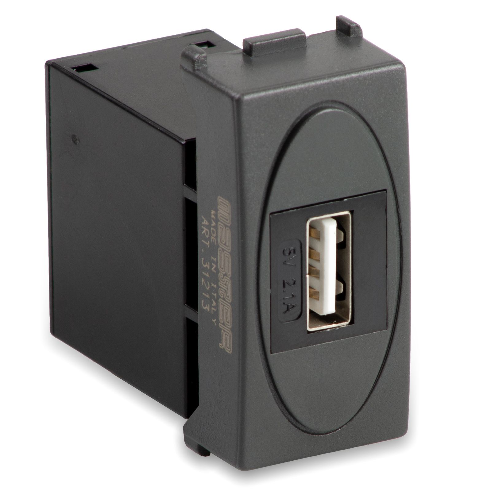Alimentatore USB 5V 2.1A MODO GRIGIO