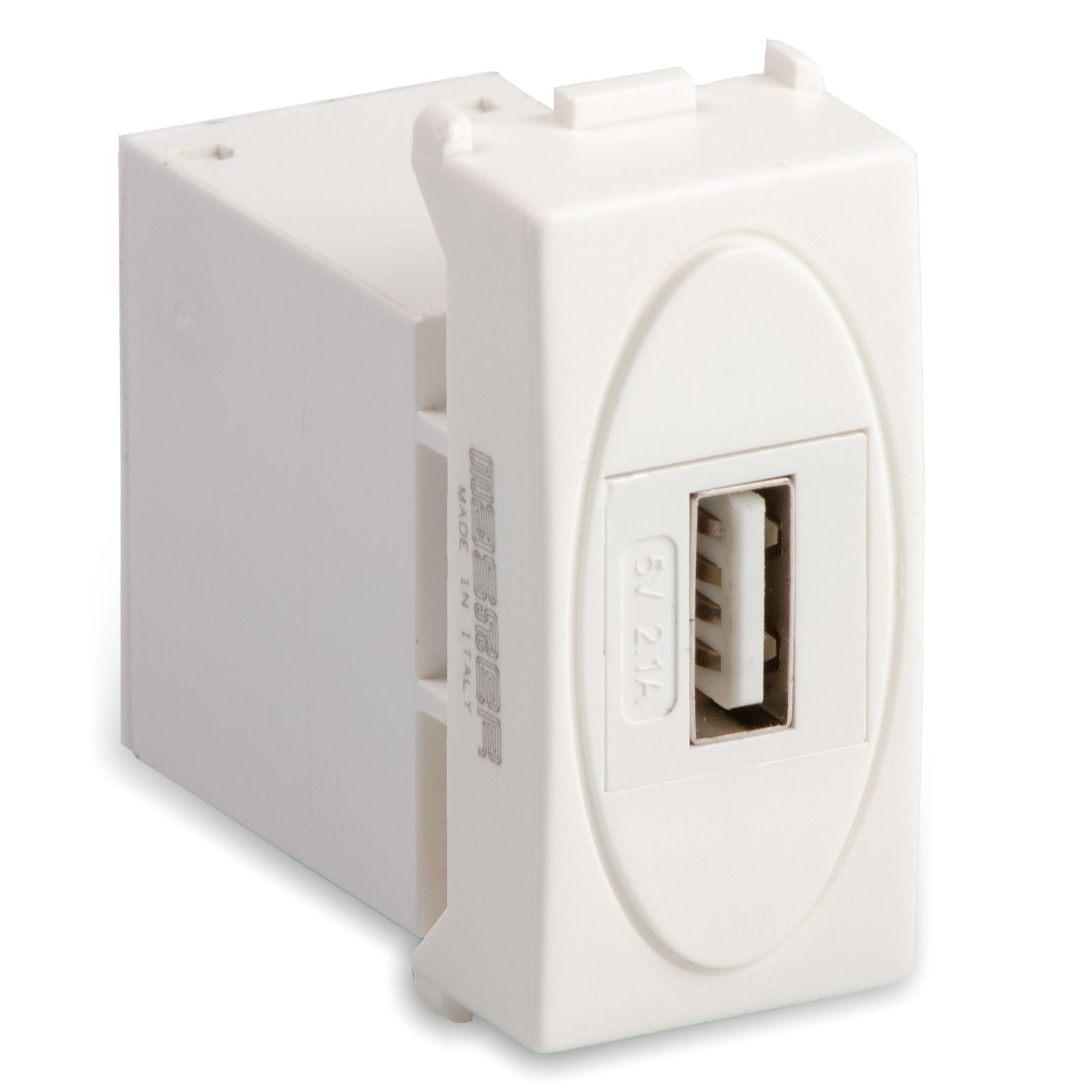 Alimentatore USB 5V 2.1A MODO BIANCO