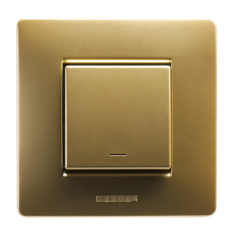 Deviatore 16AX Illum. OTTONE