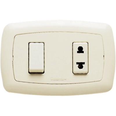 Constrya horiz. switch+ Euroam.Socket10A