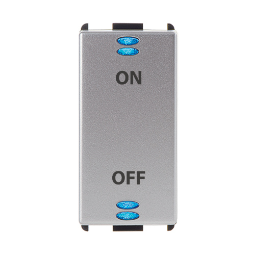 Pulsador doble con ON/OFF, MODO Steel