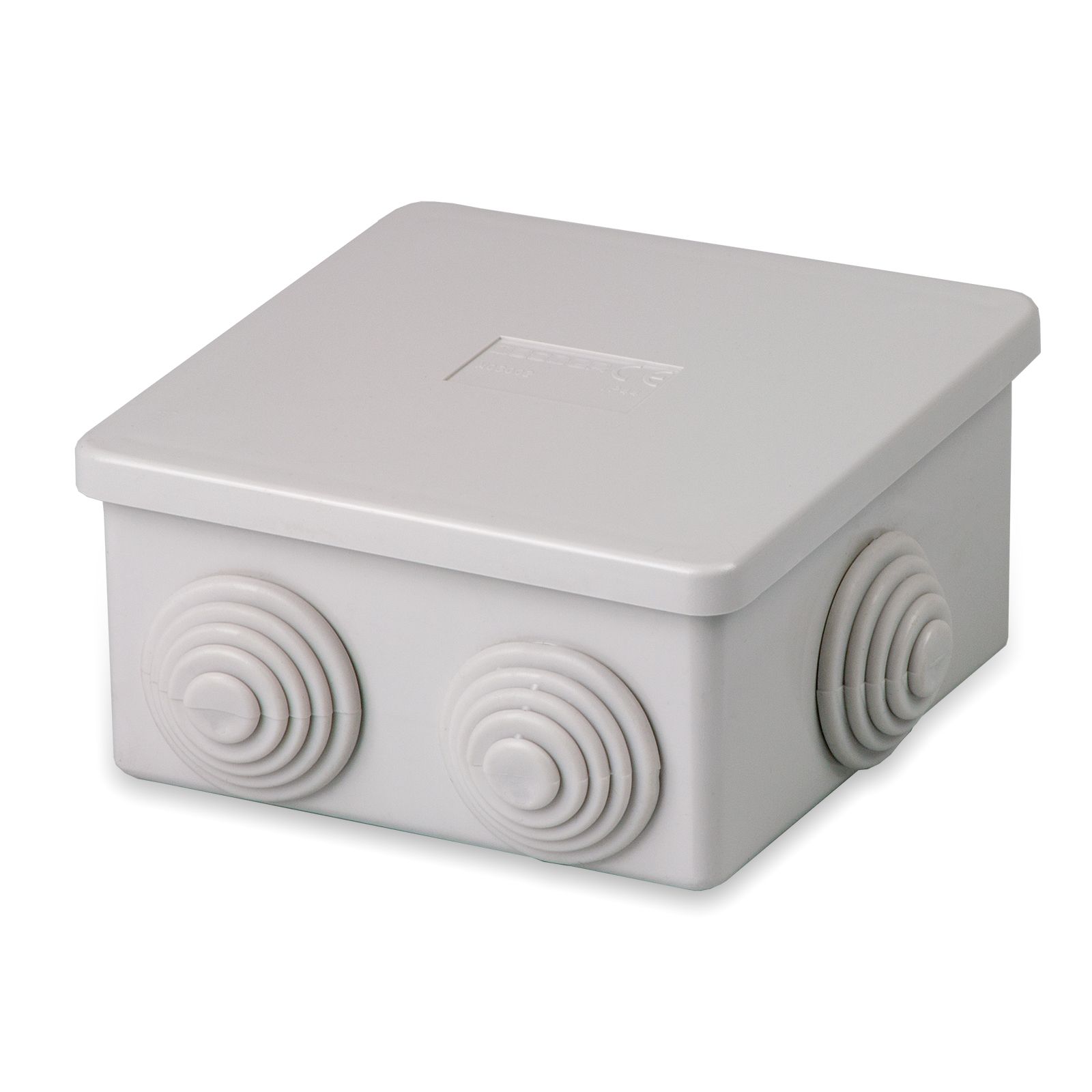 Sealed box with exit cones 80x80x40