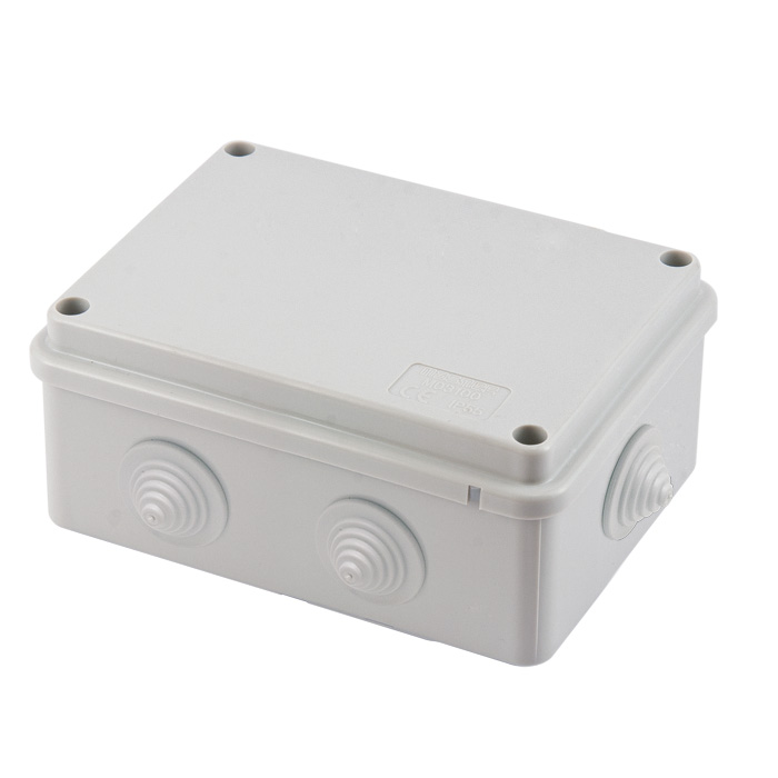 Sealed box 120x80x50 IP55  with cones
