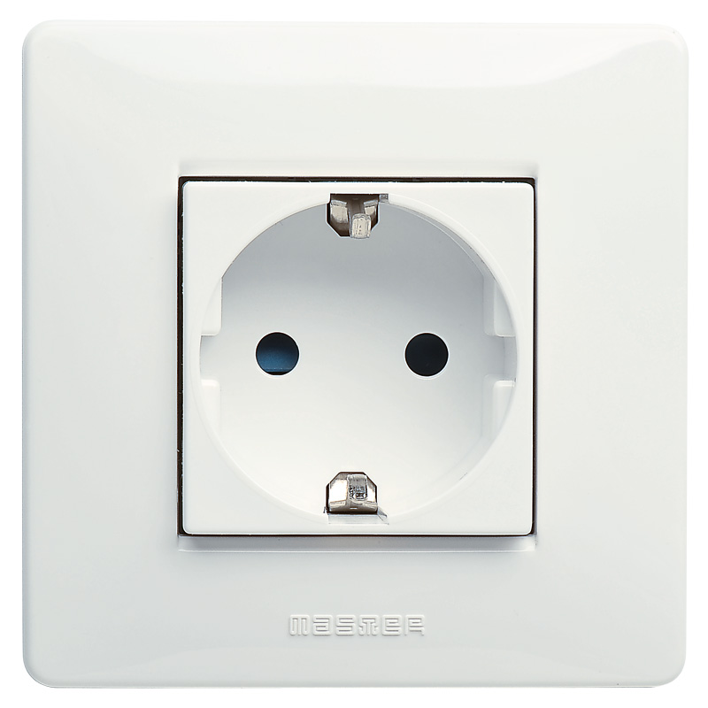 2P+E 16A Schuko socket MIXMO white