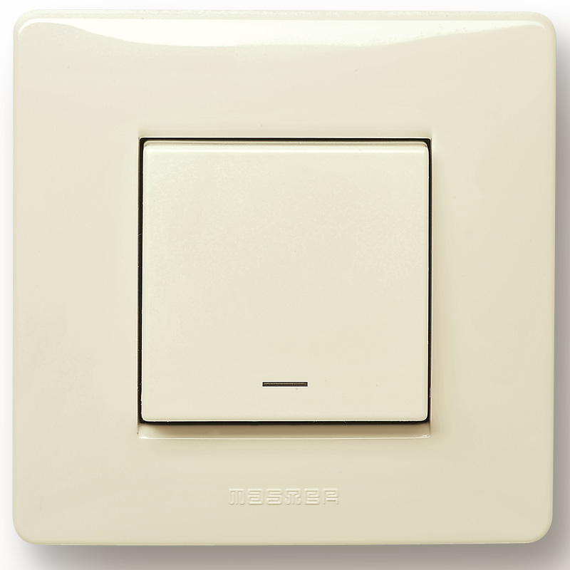 MIXMO Pulsante 1P NO 16A Illum.Beige