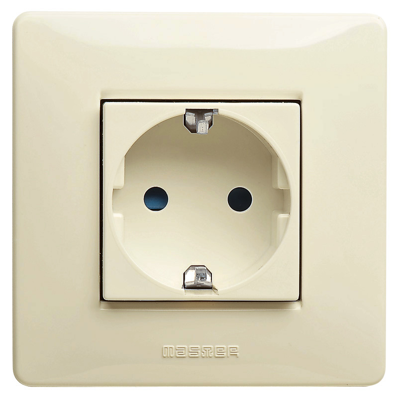 2P+E 16A Schuko socket MIXMO ivory