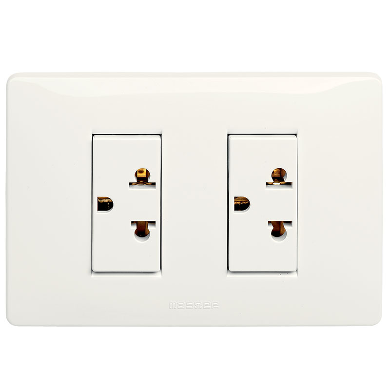 MIX 2 Pr.2P+T 16A 250V EuroA. c/Placca