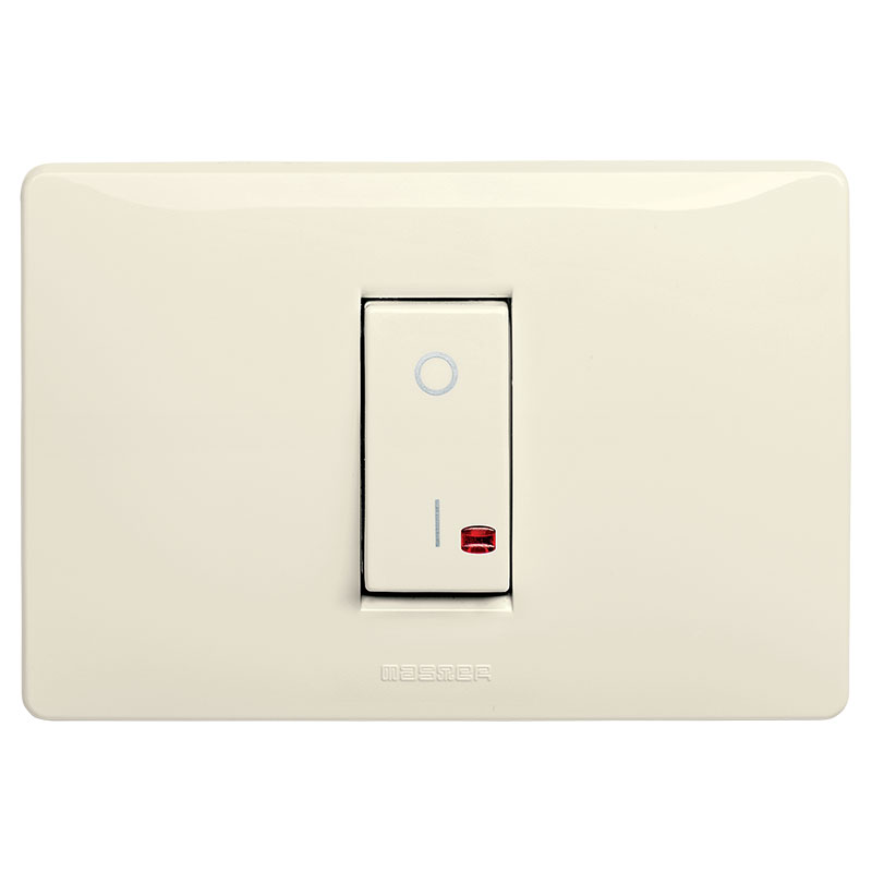 MIX Interruttore 2P 16AX 250V c/Pl.Beige