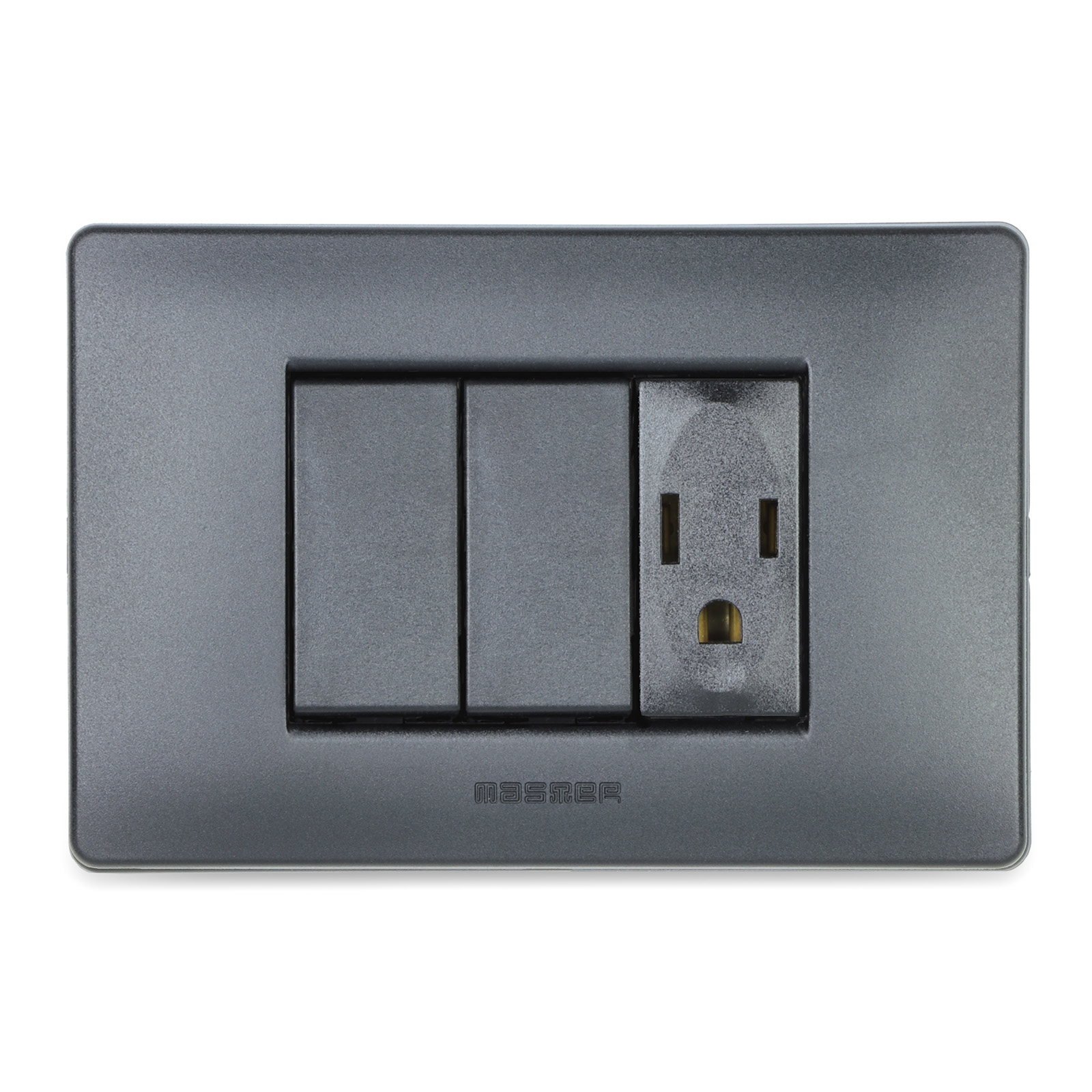 2interruptor 1P 16AX+Toma 2P+T 15A