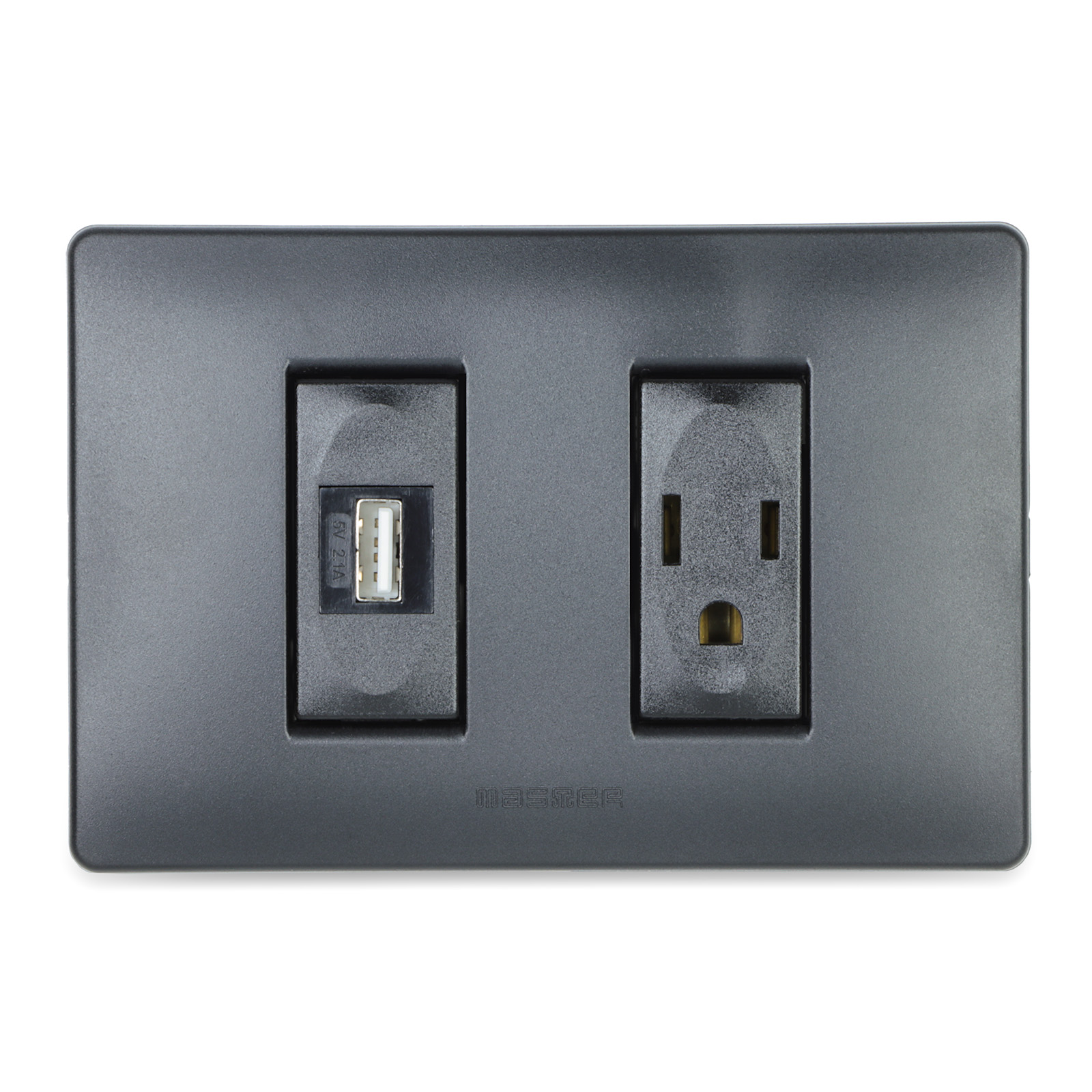 2.1A 5V USB+15A 2P+E American socket