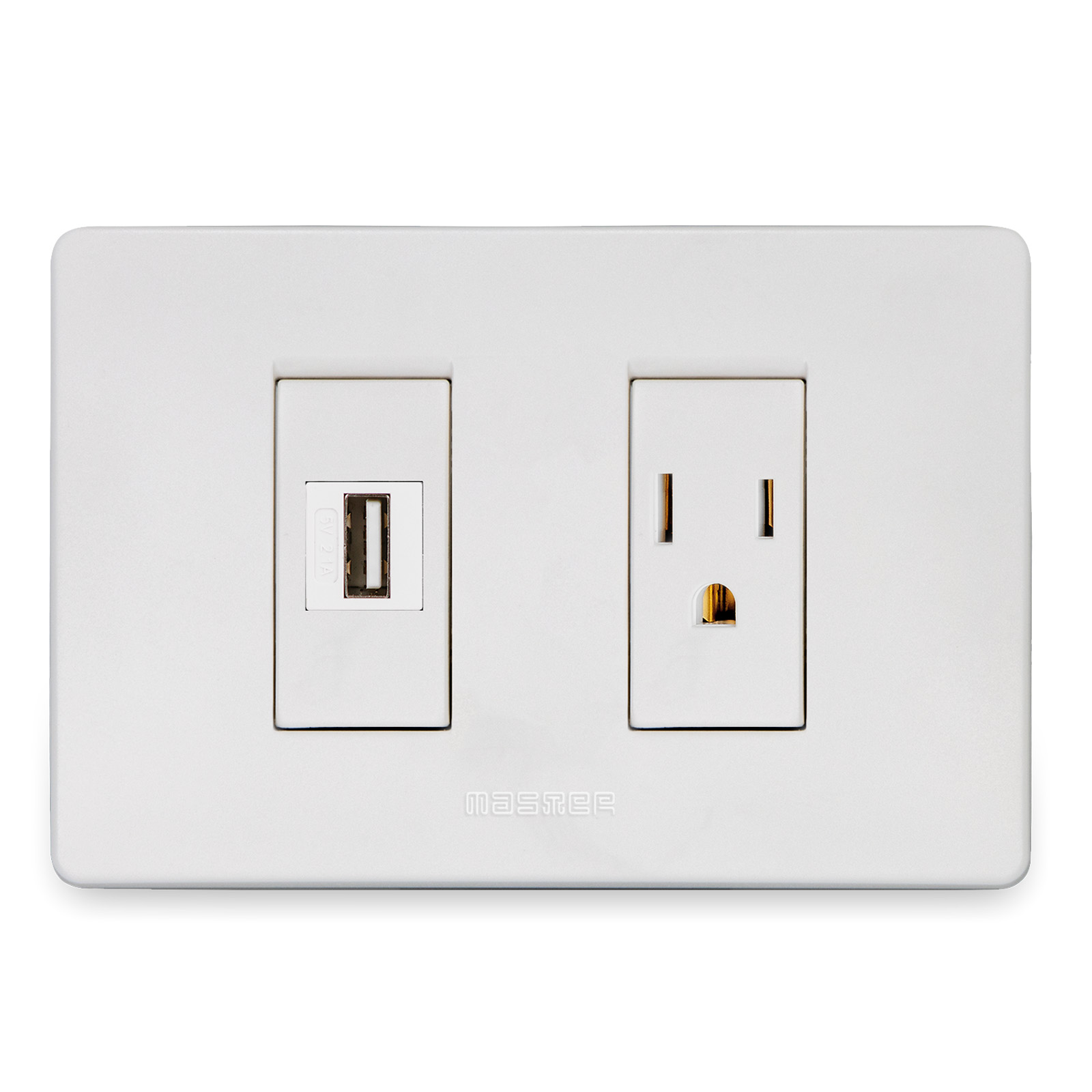 2.1A 5V USB+15A 2P+E American socket
