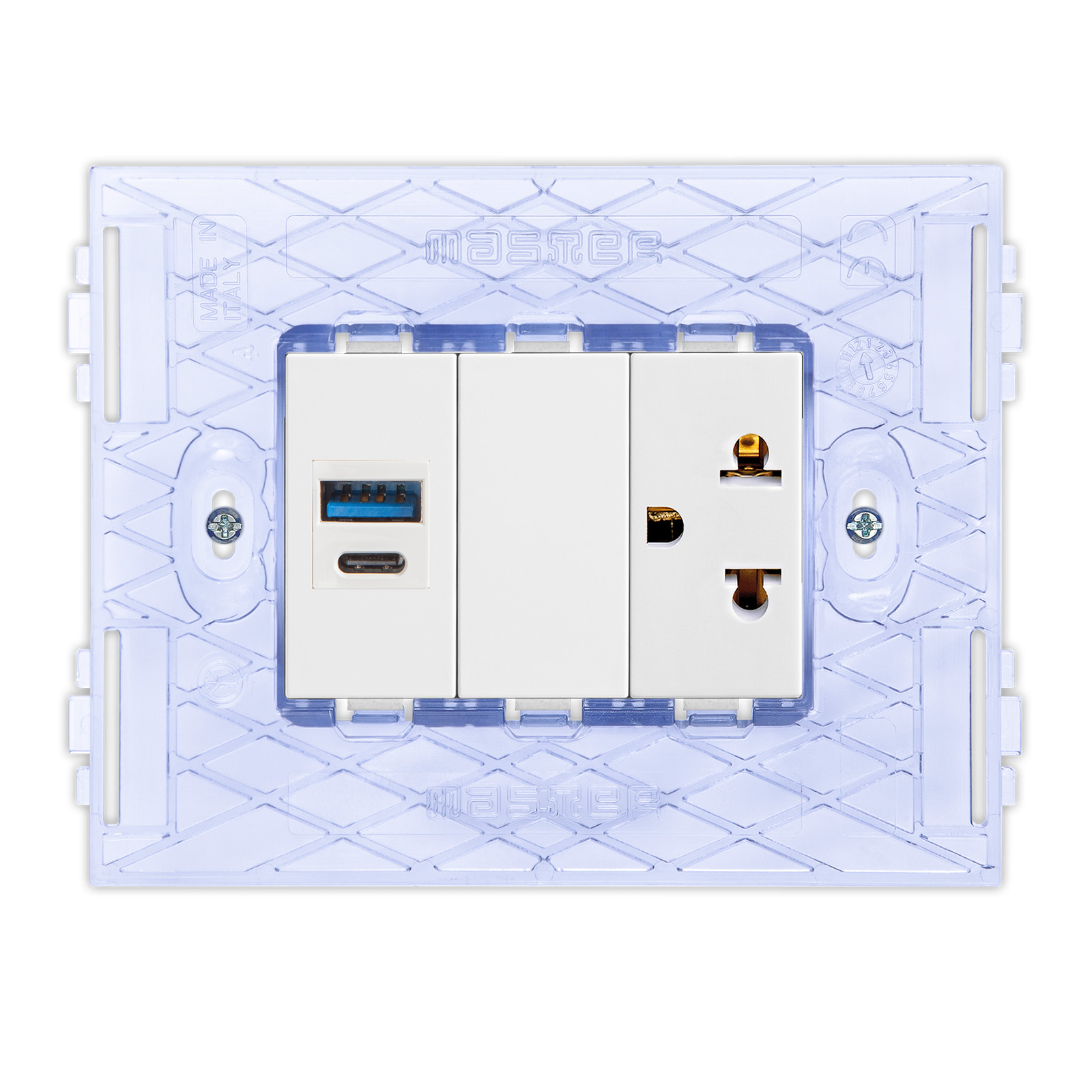 USB A+C power supply, 5V 4.2A 100/240V~