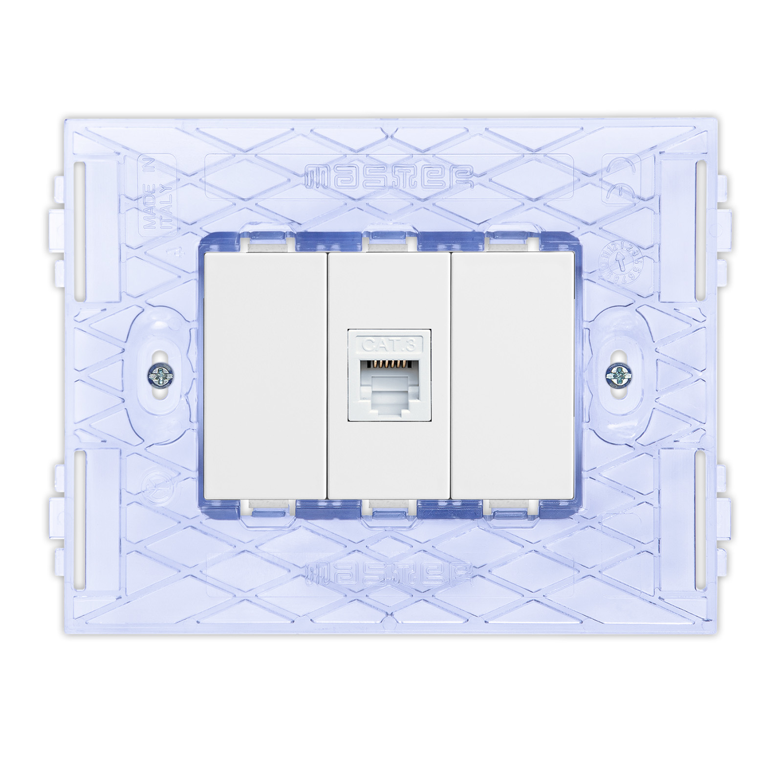 Telephone socket, 1 plug 6/6