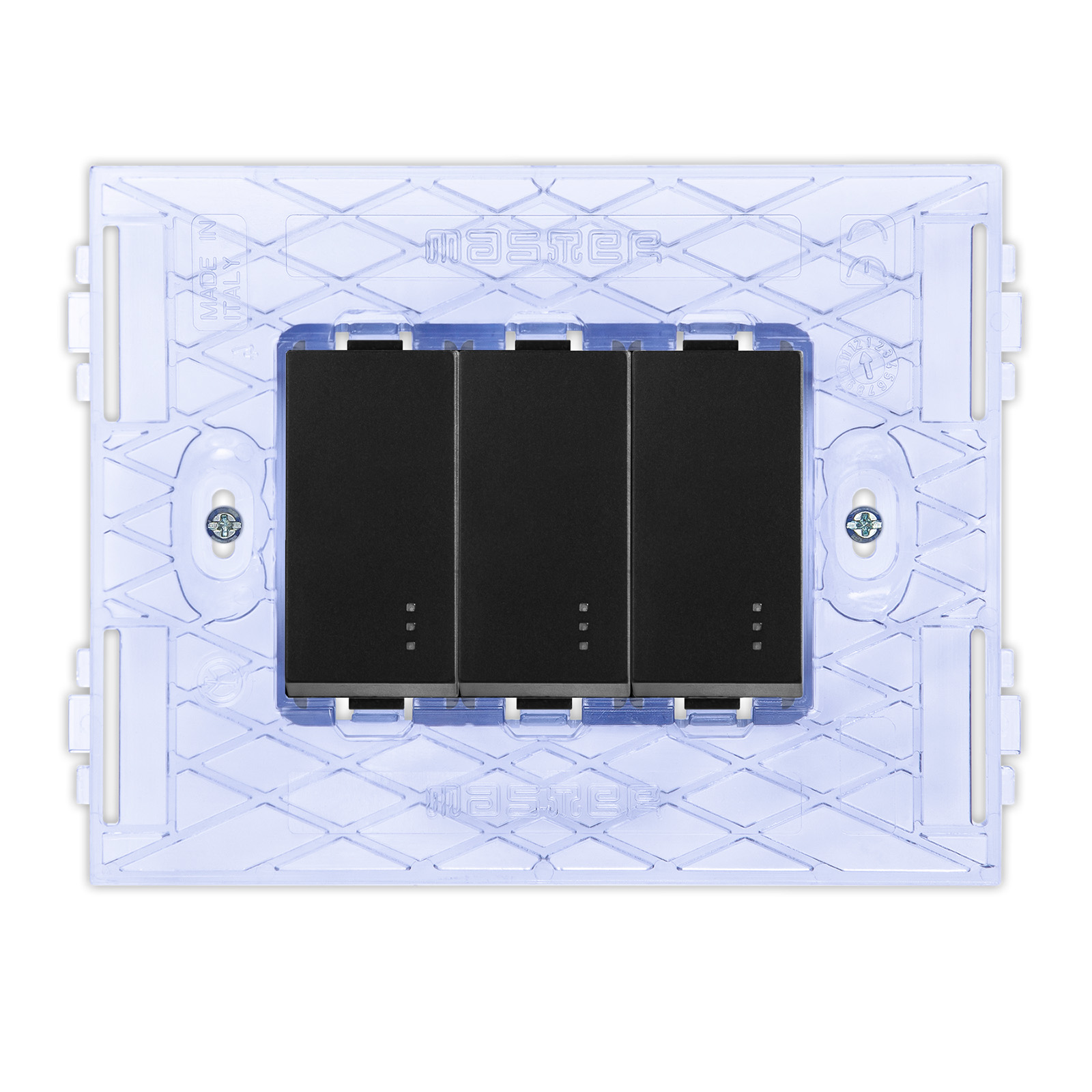 PIXIA 3Conmutador BLACK 1P 10AX +soporte
