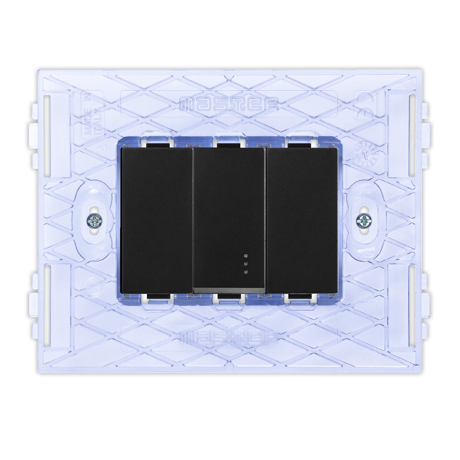PIXIA Conmutador BLACK 1P 10AX +soporte