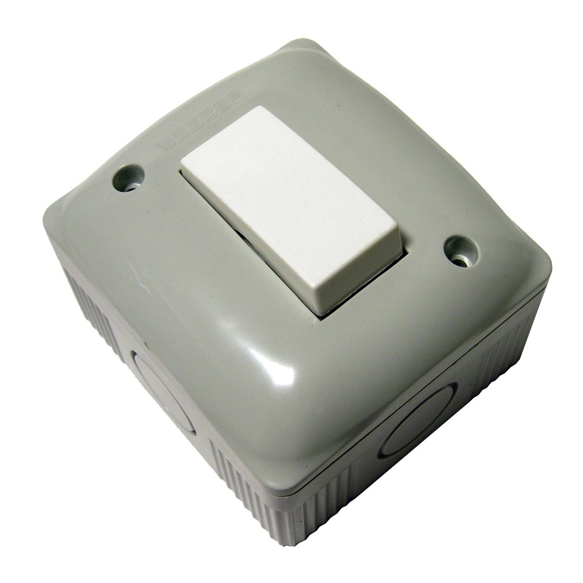 IP40 box with 1 two-way switch 16AX 250V
